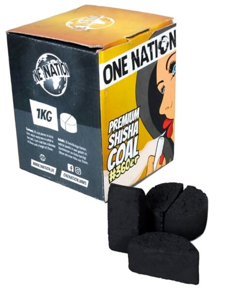 One Nation Lotus Silindir Nargle Kömürü 1 Kg #360er